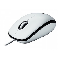 Мышь Logitech B100 Optical Mouse, USB, 1000dpi, White, (910-003360)