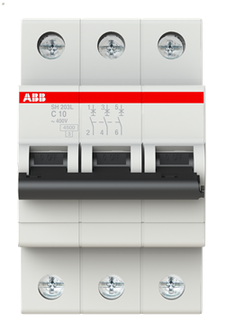 ABB SH203L Автоматический выключатель 3P 16А (С) 4,5kA