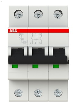 STOS203 C6 Автомат.выкл-ль ABB 3-полюсной S203 C6 (2CDS253001R0064)