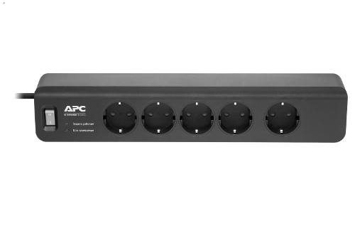 Сетевой фильтр APC Essential SurgeArrest 5 Outlets 230V Russia, Black (PM5B-RS)