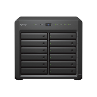 Synology QC2.2GHz CPU/4GB(up to 32GB)/RAID 0,1,5,6,10/up to 12 SATA SSD/HDD (3.5" or 2.5") (up to 24 with 1xDX1222), 2xUSB3.0, 4xGbE(+1Expslot),iSCSI, 2xIPcam(upto40)/1xPS/3YW'