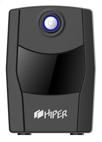 ИБП HIPER CITY-1000U, line-interactive, 1000ВА(600Вт), 2 розетки Schuko, USB-порт, чёрный (CITY-1000U)