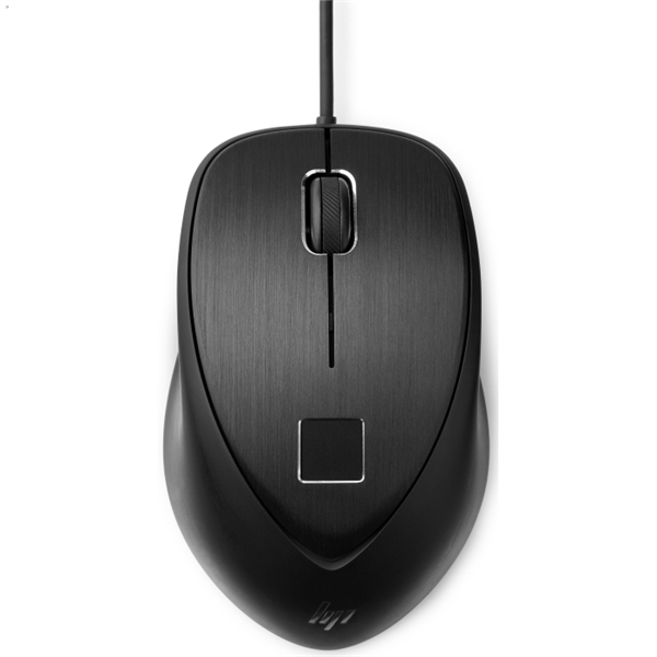 Мышь HP Wired USB Fingerprint Mouse (black) (4TS44AA)