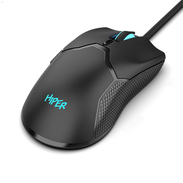 Игровая мышь HIPER MX-R200 Black (6D, 3600DPI, 1.5m cable, USB) (MX-R200)