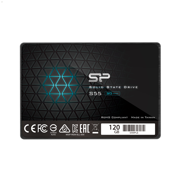 SSD диск Silicon Power Slim S55 120Gb SATA-III 2,5”/7мм (SP120GBSS3S55S25)
