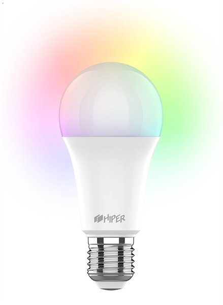 Умная LED E27 лампочка Wi-Fi HIPER IoT A61 RGB цветная (IoT A61 RGB)