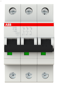 Автомат.выкл-ль ABB 3-полюсной S203 C50 (2CDS253001R0504)