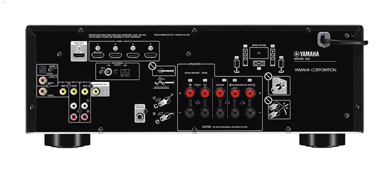 Ресивер Yamaha RX-V385 BLACK //F 5.1-канальный (ARXV385BLF)