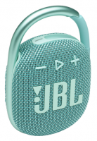 JBL CLIP 4 портативная А/С: 5W RMS, BT 5.1 цвет бирюзовый (JBLCLIP4TEAL)