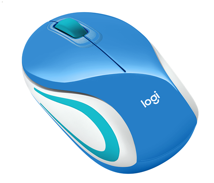 Мышь Logitech Wireless Mini Mouse M187, Blue, (910-002733)