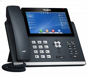 Телефон YEALINK SIP-T48U, цветной сенсорный экран, 2 порта USB, 16 аккаунтов, BLF,  PoE, GigE, без БП(SIP-T48U)