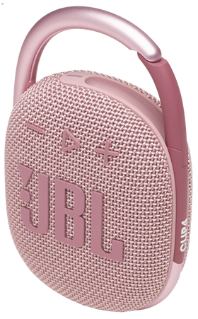 JBL CLIP 4 портативная А/С: 5W RMS, BT 5.1 цвет розовый (JBLCLIP4PINK)