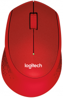 Мышь Logitech Wireless Mouse M330 SILENT PLUS, Red, (910-004911)