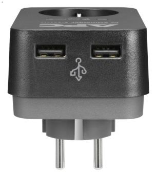 Сетевой фильтр APC Essential SurgeArrest 1 Outlet 2 USB Ports Black 230V Russia (PME1WU2B-RS)