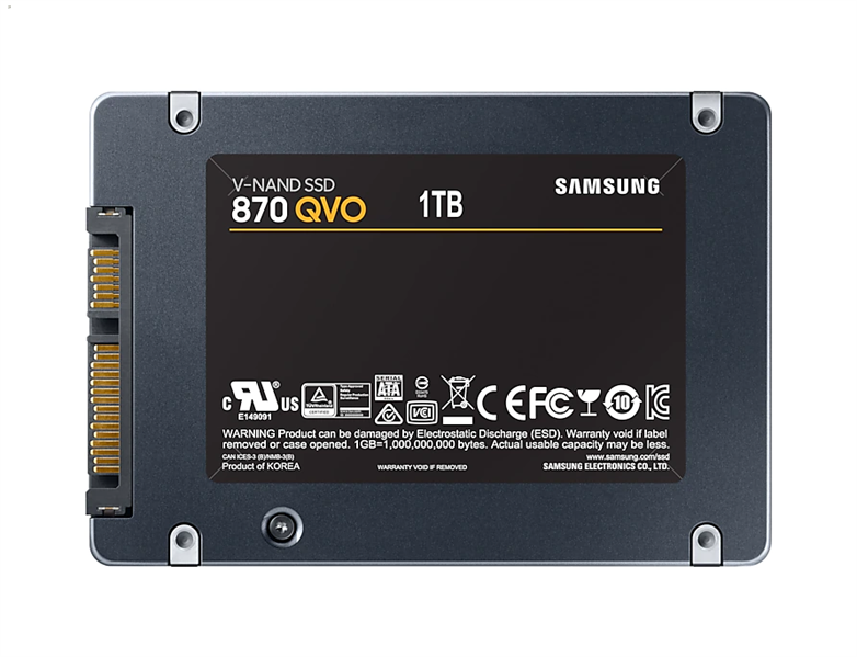 SSD-диск 2.5" 1Tb (1000GB) Samsung SATA III 870 QVO (R560/W530MB/s) (MZ-77Q1T0BW)