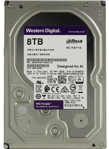 Жесткий диск Western Digital HDD SATA-III 8Tb Purple (WD82PURX)